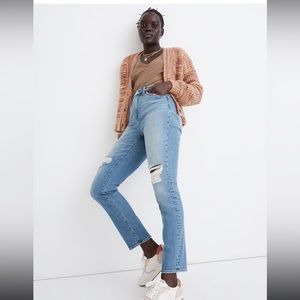 NWT Madewell The Curvy Perfect Vintage Jean in Denman Wash: Ripped Edition | 32
